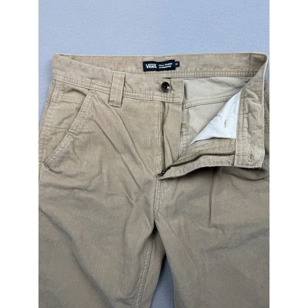 Vans Drill Chore Carpenter Pants Mens 30x30 Relaxed Cotton Skater Corduroy